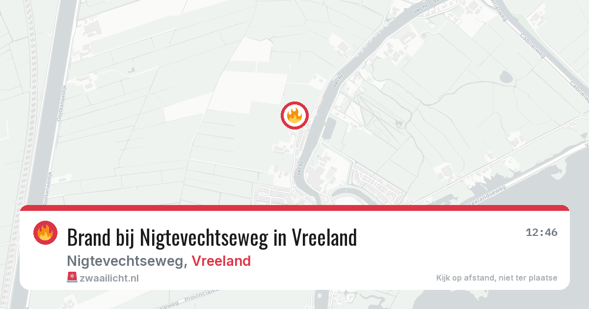 Brand bij Nigtevechtseweg in Vreeland — 28 jun 2026