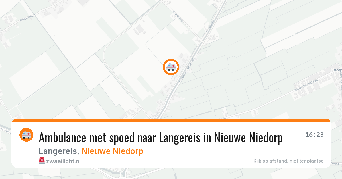 Ambulance met spoed naar Langereis in Nieuwe Niedorp — 18 jun 2026