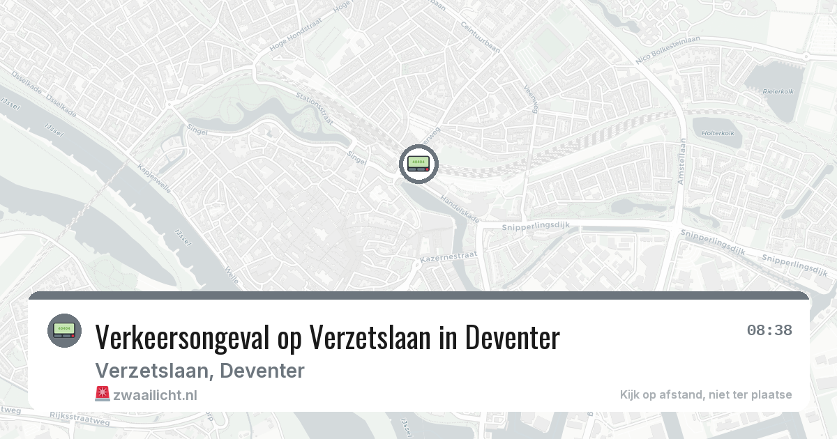 Verkeersongeval op Verzetslaan in Deventer — 5 aug 2026