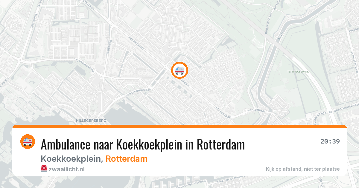 Ambulance naar Koekkoekplein in Rotterdam — 12 aug 2026
