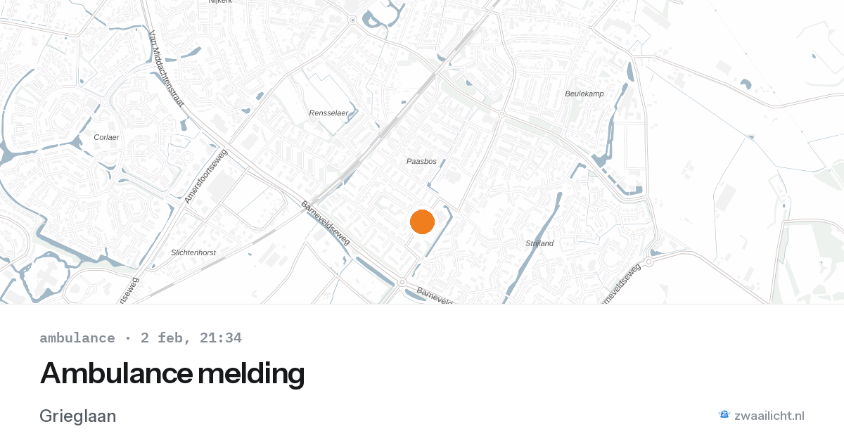 Ambulance melding — 2 feb 2026