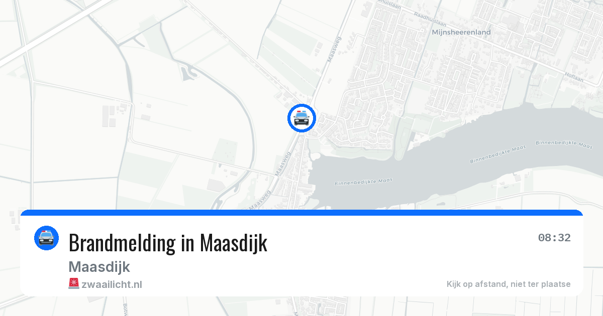 Brandmelding in Maasdijk — 16 mei 2026