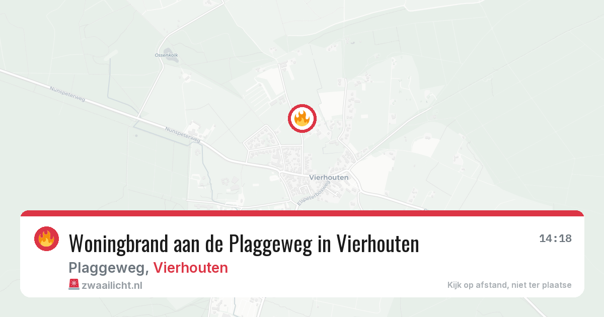 Woningbrand aan de Plaggeweg in Vierhouten — 28 jul 2026