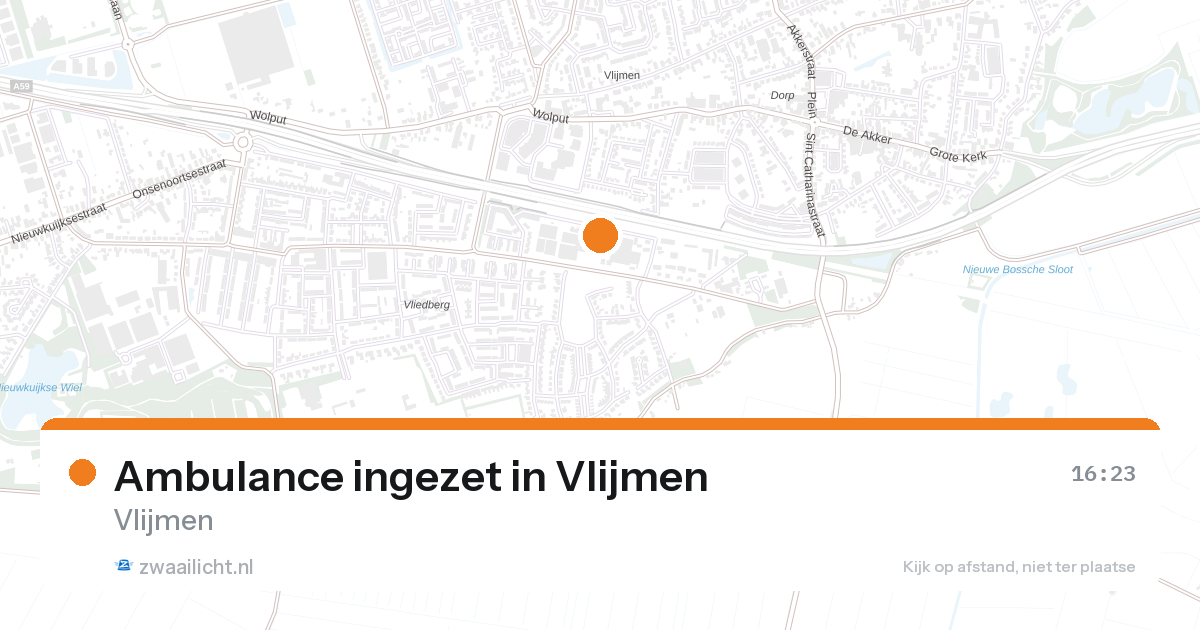 Ambulance ingezet in Vlijmen — 26 aug 2026