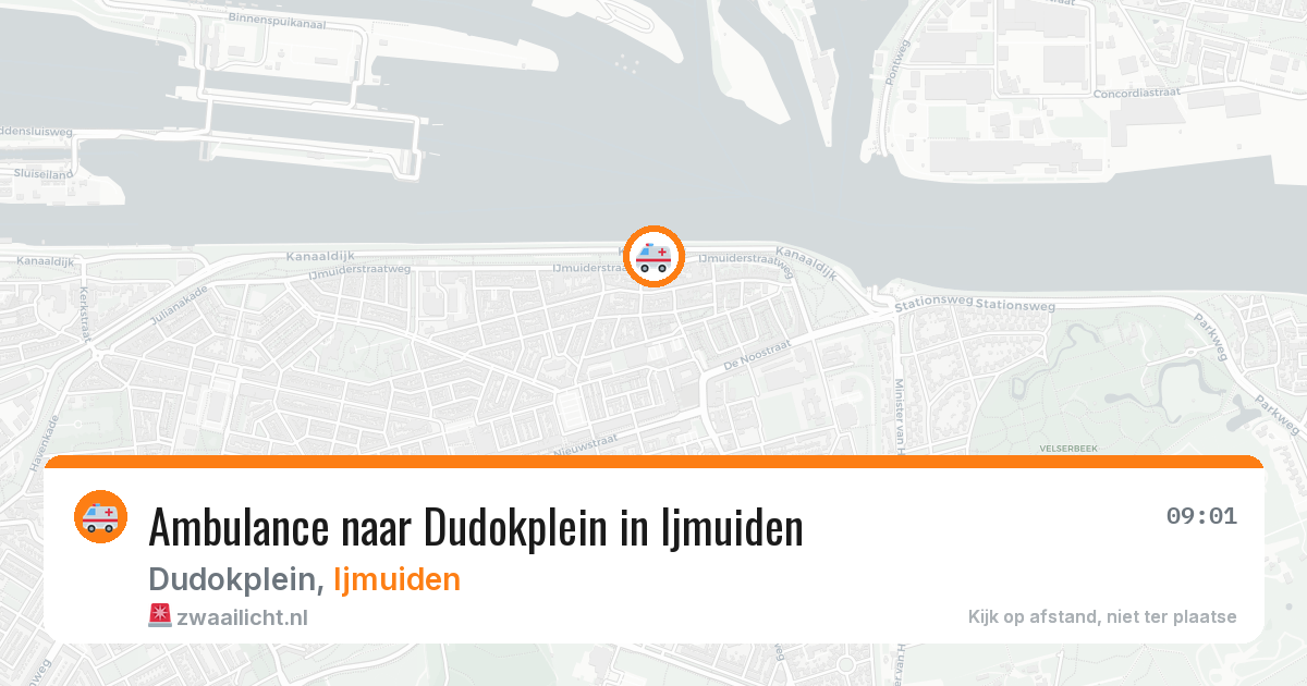 Ambulance naar Dudokplein in Ijmuiden — 3 jun 2026