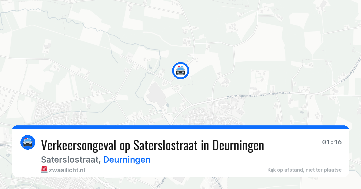 Verkeersongeval op Saterslostraat in Deurningen — 14 mei 2026