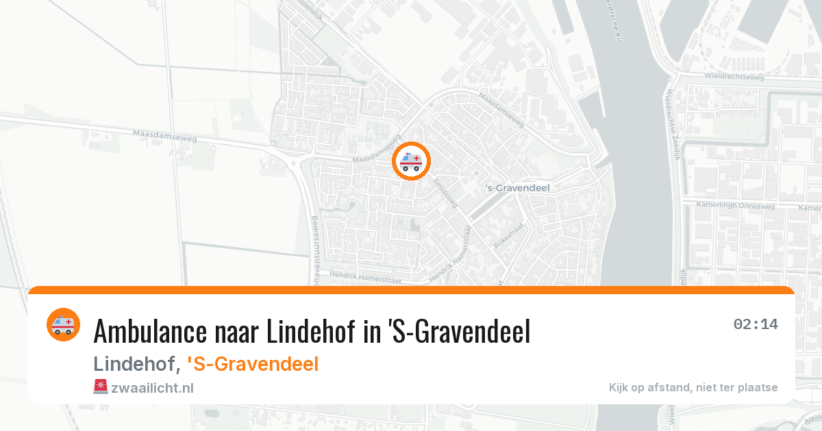 Ambulance naar Lindehof in 'S-Gravendeel — 14 aug 2026