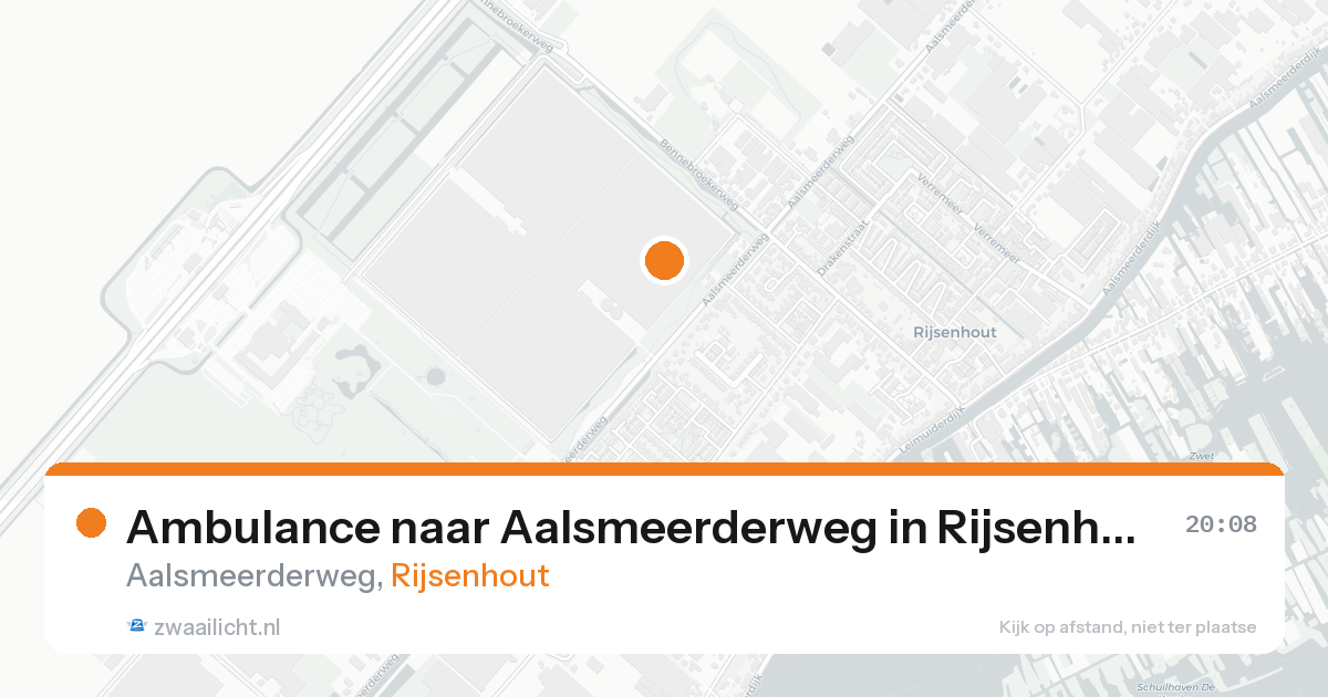 Ambulance naar Aalsmeerderweg in Rijsenhout — 19 aug 2026
