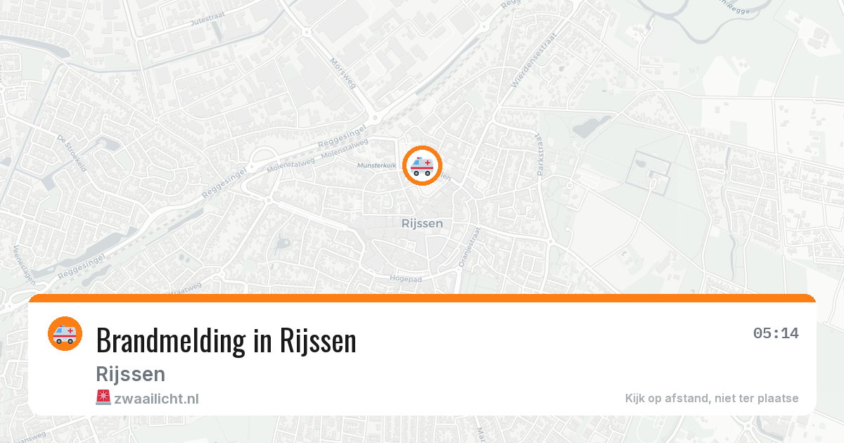 Brandmelding in Rijssen — 20 apr 2026