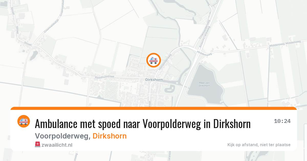 Ambulance met spoed naar Voorpolderweg in Dirkshorn — 17 mrt 2026
