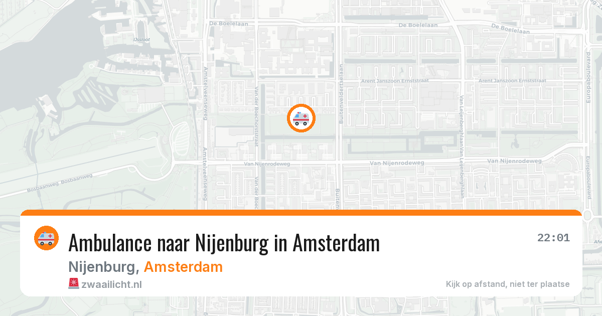 Ambulance naar Nijenburg in Amsterdam — 27 jun 2026