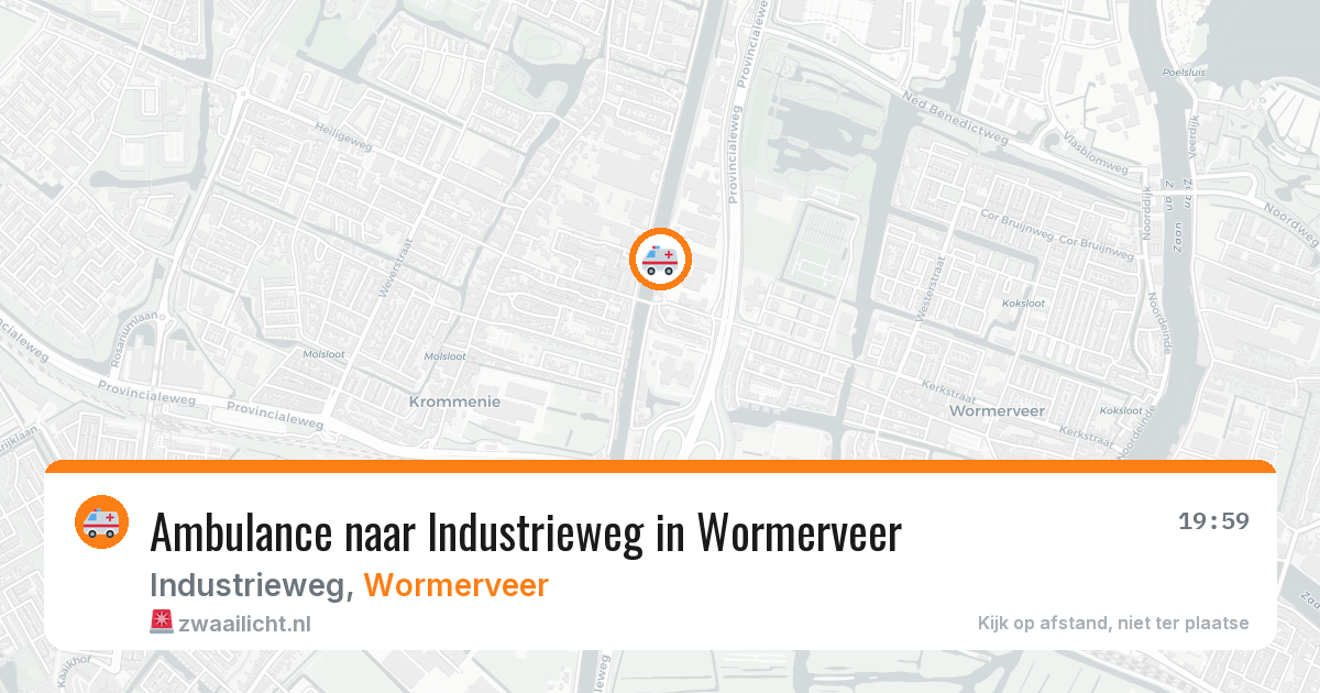 Ambulance naar Industrieweg in Wormerveer — 31 jul 2026