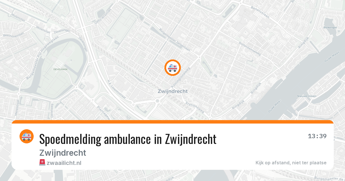 Spoedmelding ambulance in Zwijndrecht — 5 jul 2026