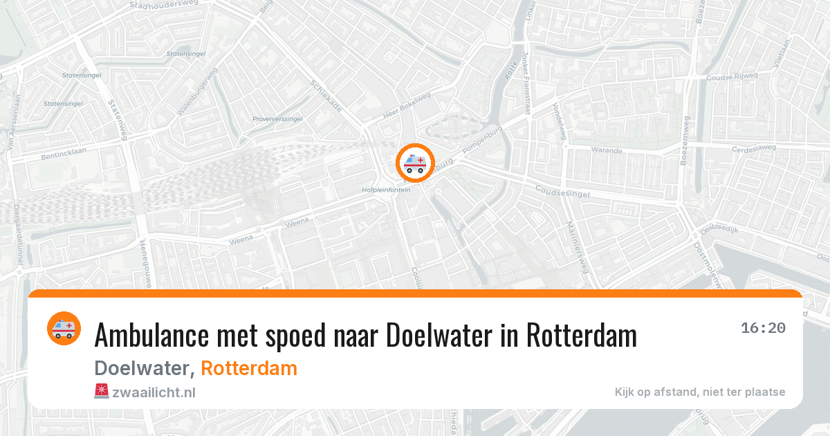 Ambulance met spoed naar Doelwater in Rotterdam — 24 feb 2026
