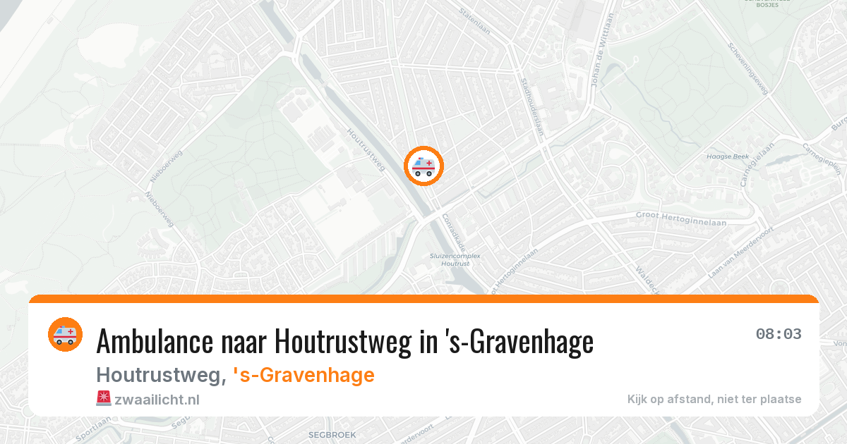 Ambulance naar Houtrustweg in 's-Gravenhage — 10 apr 2026