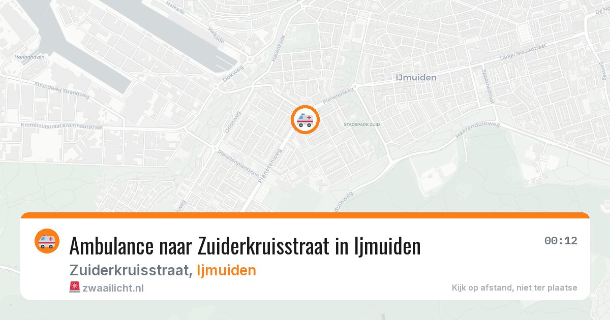 Ambulance naar Zuiderkruisstraat in Ijmuiden — 30 mei 2026