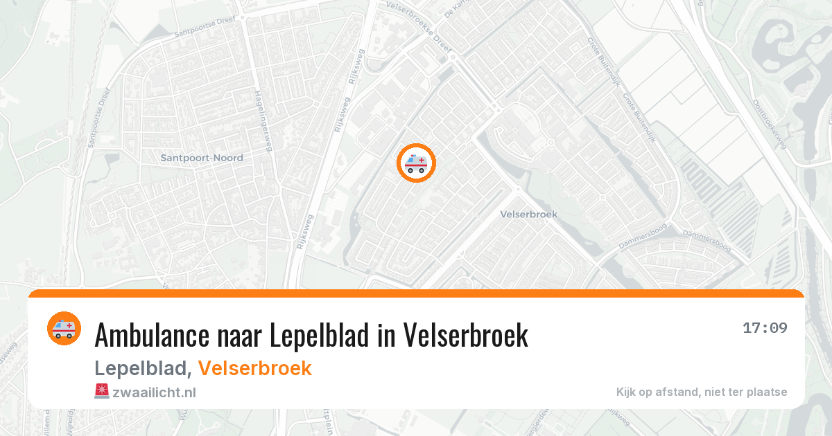 Ambulance naar Lepelblad in Velserbroek — 30 jul 2026