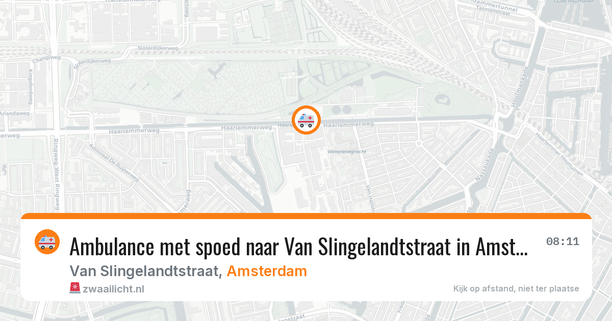 Ambulance met spoed naar Van Slingelandtstraat in Amsterdam — 3 mrt 2026