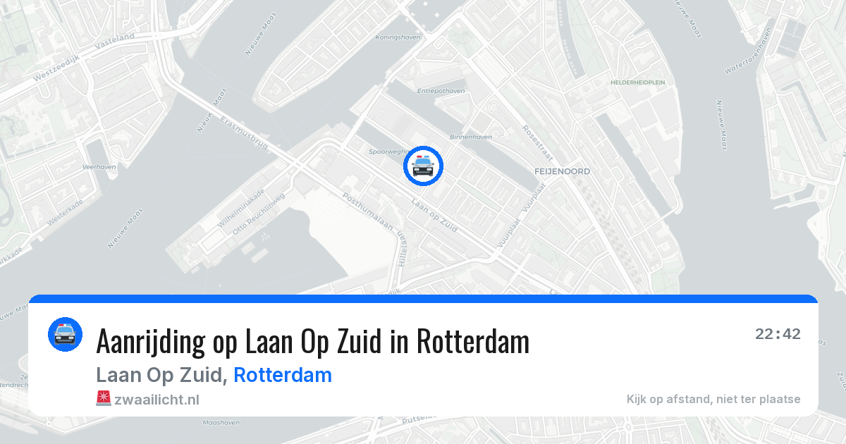 Aanrijding op Laan Op Zuid in Rotterdam — 20 mrt 2026