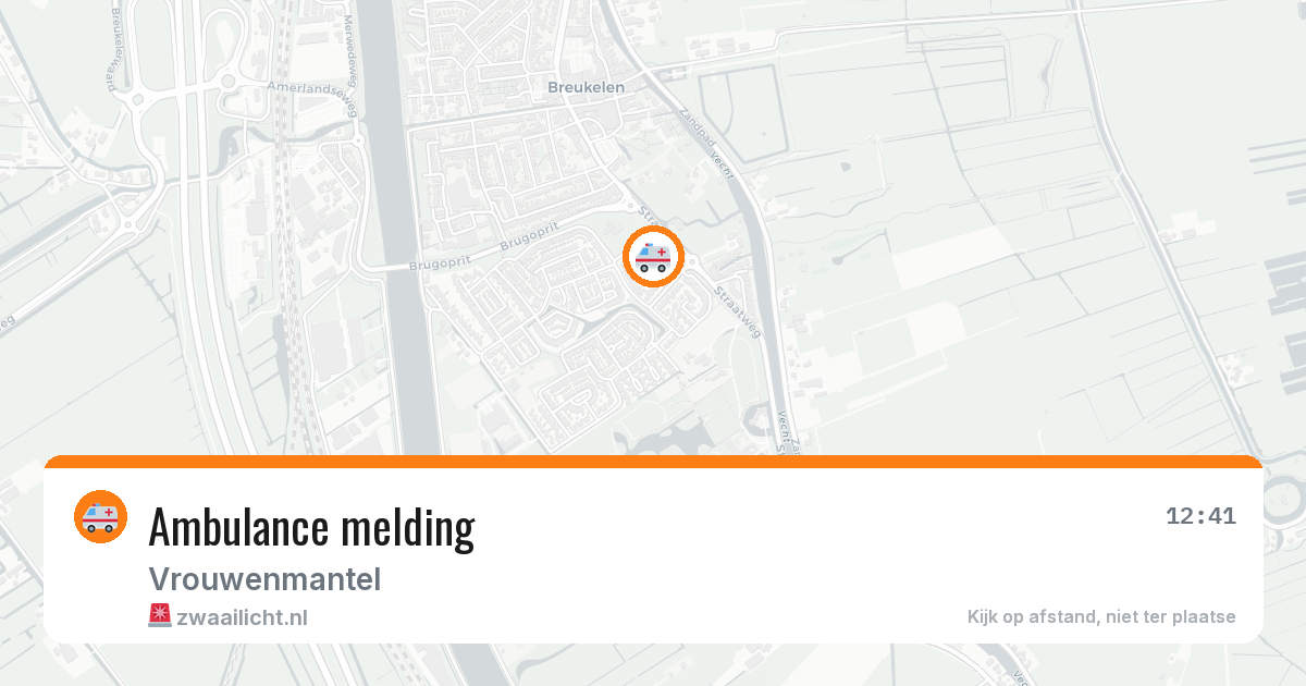 Ambulance melding — 8 mei 2026