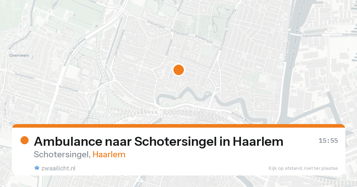 Ambulance naar Schotersingel in Haarlem — 17 aug 2026