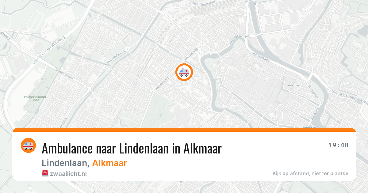 Ambulance naar Lindenlaan in Alkmaar — 8 aug 2026
