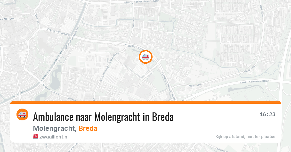 Ambulance naar Molengracht in Breda — 31 mrt 2026