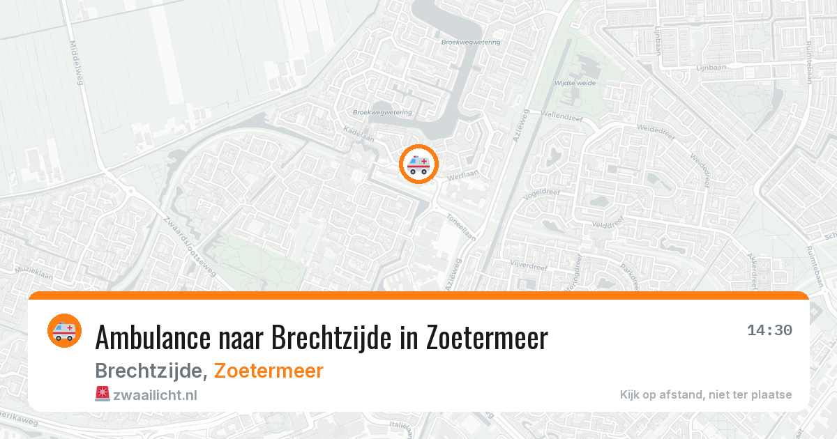 Ambulance naar Brechtzijde in Zoetermeer — 26 mrt 2026