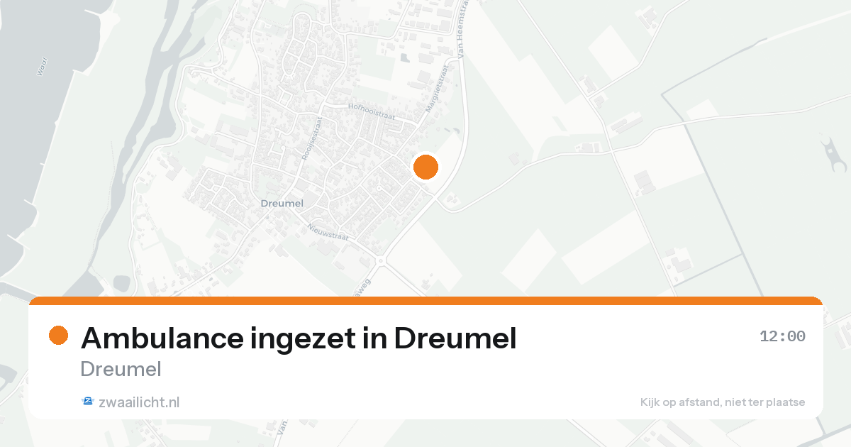 Ambulance ingezet in Dreumel — 18 aug 2026