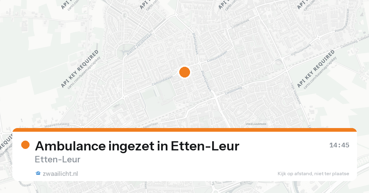 Ambulance ingezet in Etten-Leur — 26 aug 2026