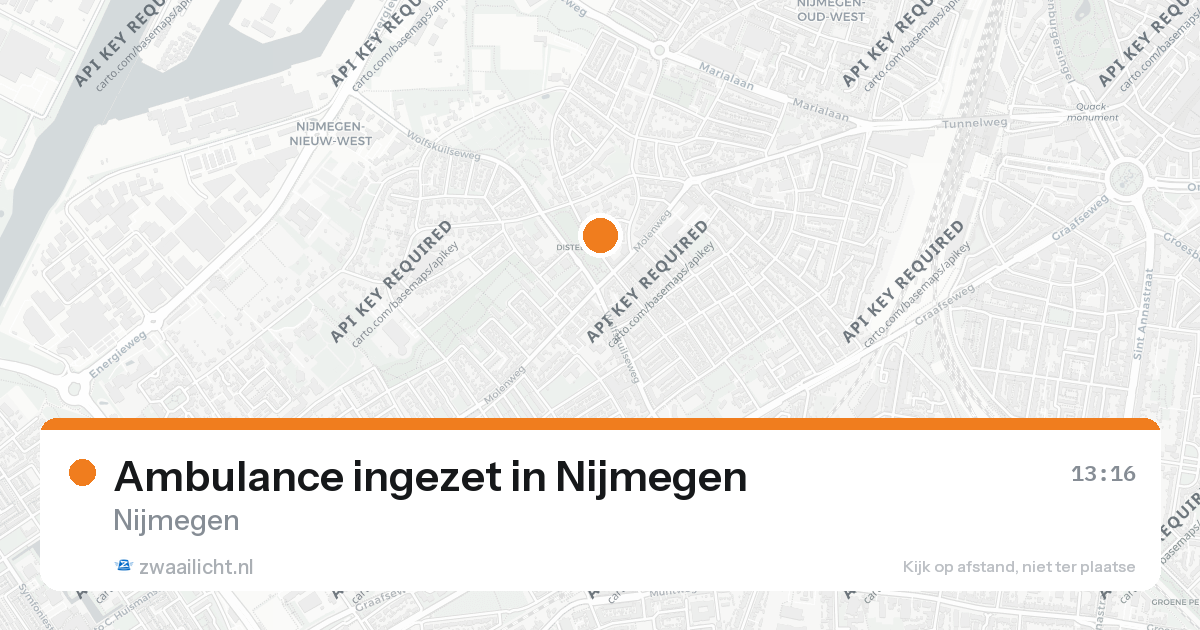 Ambulance ingezet in Nijmegen — 26 aug 2026