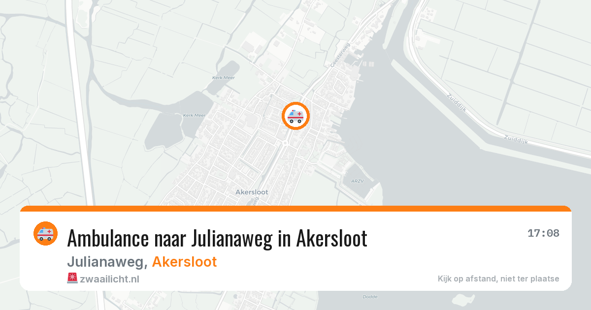Ambulance naar Julianaweg in Akersloot — 7 mei 2026
