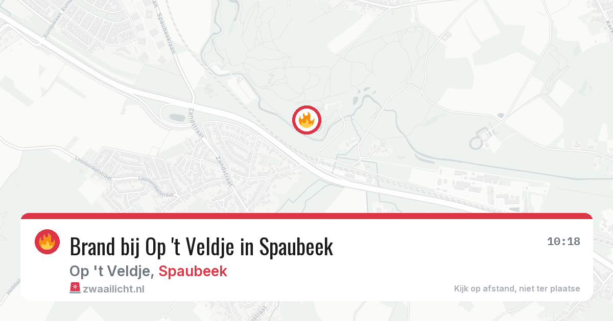 Brand bij Op 't Veldje in Spaubeek — 28 jun 2026