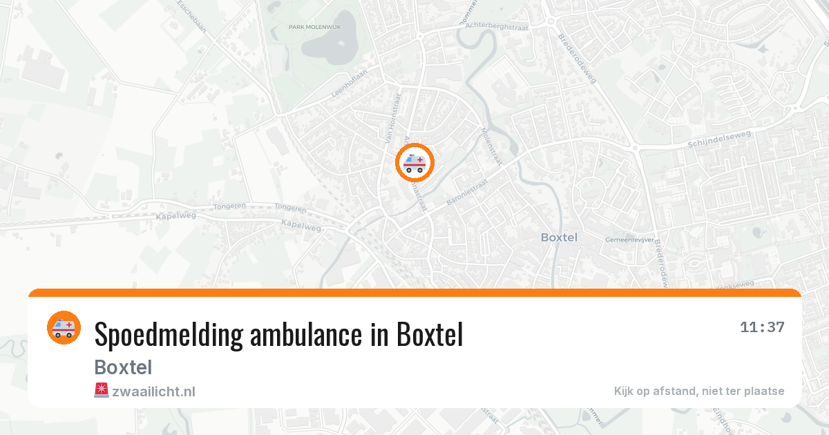 Spoedmelding ambulance in Boxtel — 17 jan 2026