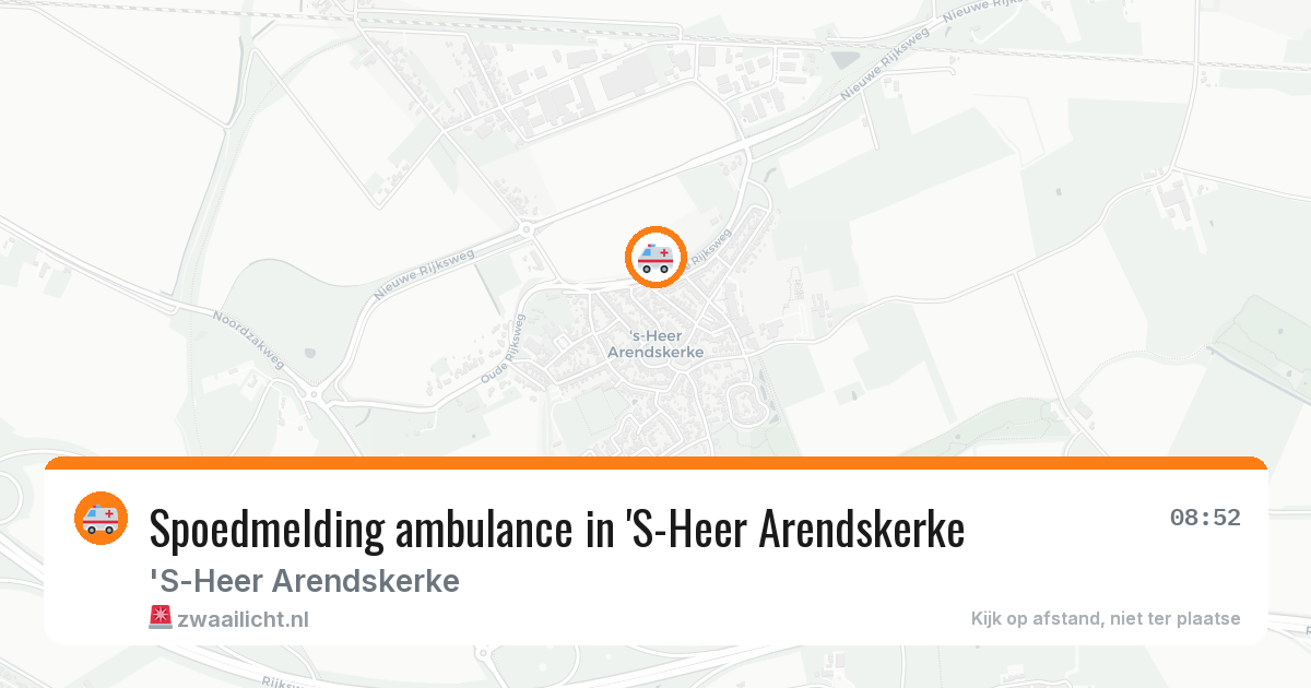 Spoedmelding ambulance in 'S-Heer Arendskerke — 4 apr 2026