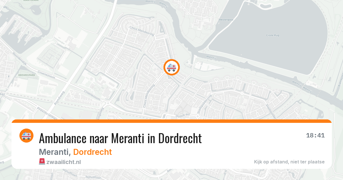 Ambulance naar Meranti in Dordrecht — 27 jun 2026