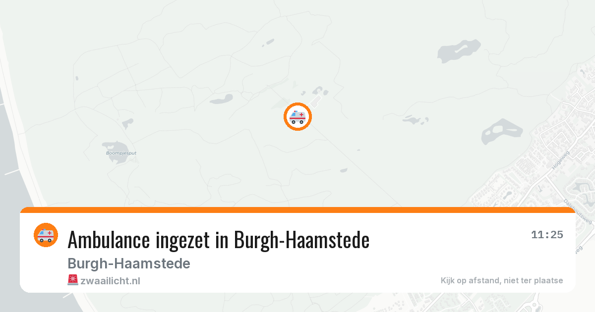 Ambulance ingezet in Burgh-Haamstede — 11 aug 2026