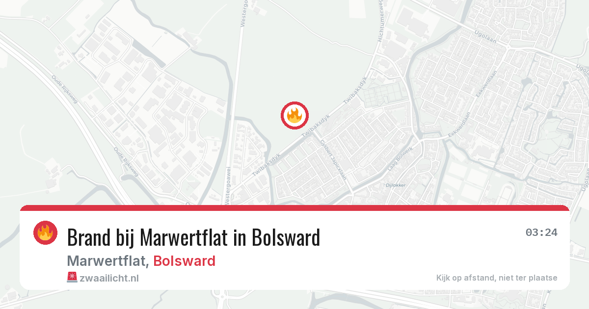 Brand bij Marwertflat in Bolsward — 8 apr 2026