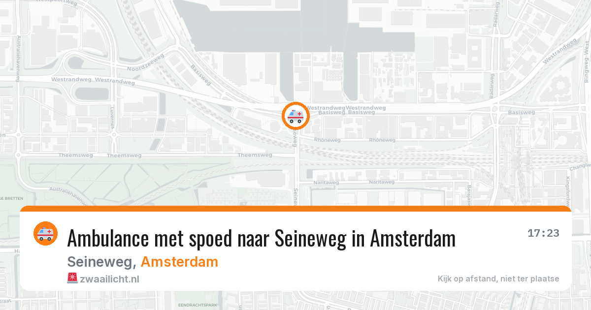Ambulance met spoed naar Seineweg in Amsterdam — 27 jun 2026