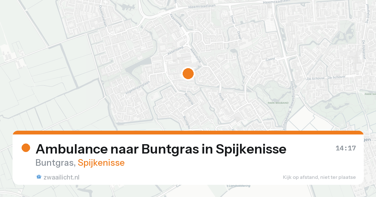 Ambulance naar Buntgras in Spijkenisse — 18 aug 2026