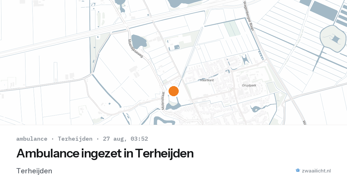 Ambulance ingezet in Terheijden — 27 aug 2026