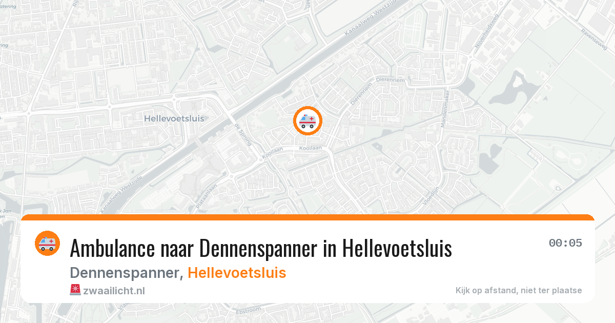Ambulance naar Dennenspanner in Hellevoetsluis — 16 jun 2026
