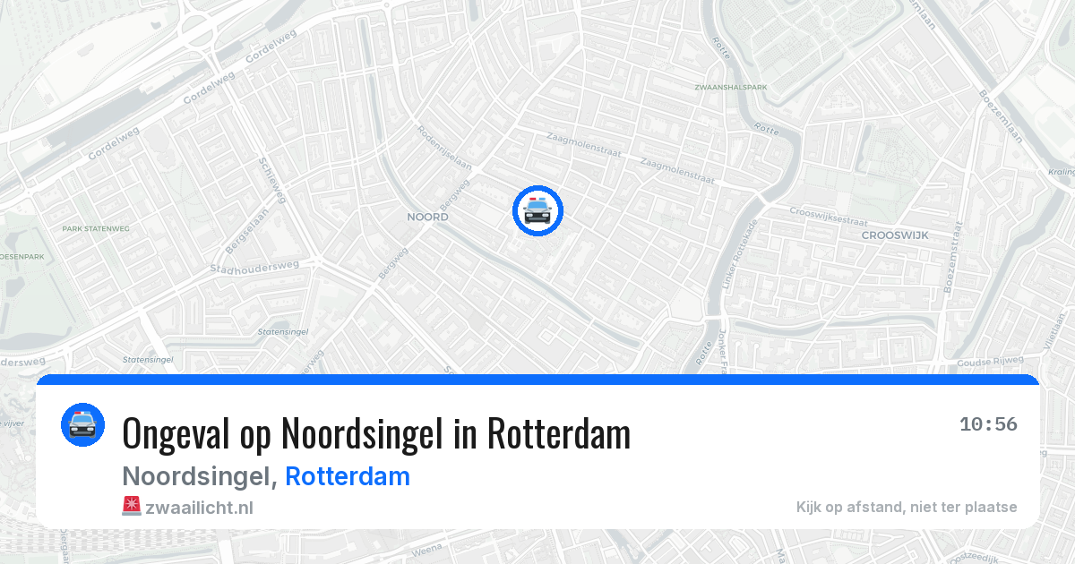 Ongeval op Noordsingel in Rotterdam — 19 jun 2026