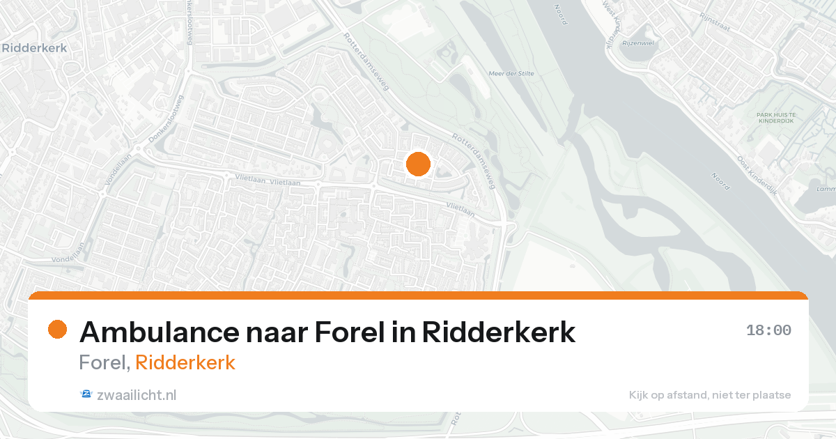 Ambulance naar Forel in Ridderkerk — 2 jul 2026