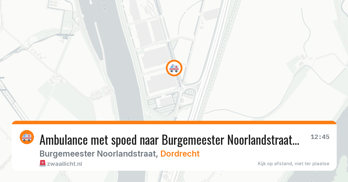 Ambulance met spoed naar Burgemeester Noorlandstraat in Dordrecht — 13 apr 2026