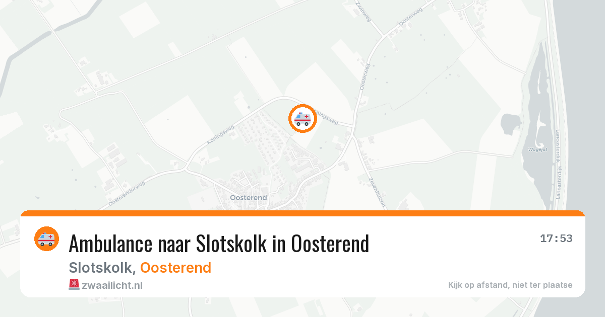 Ambulance naar Slotskolk in Oosterend — 3 jun 2026