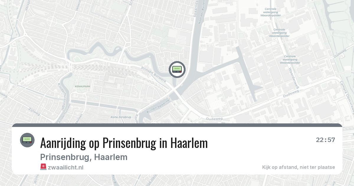 Aanrijding op Prinsenbrug in Haarlem — 28 jan 2026