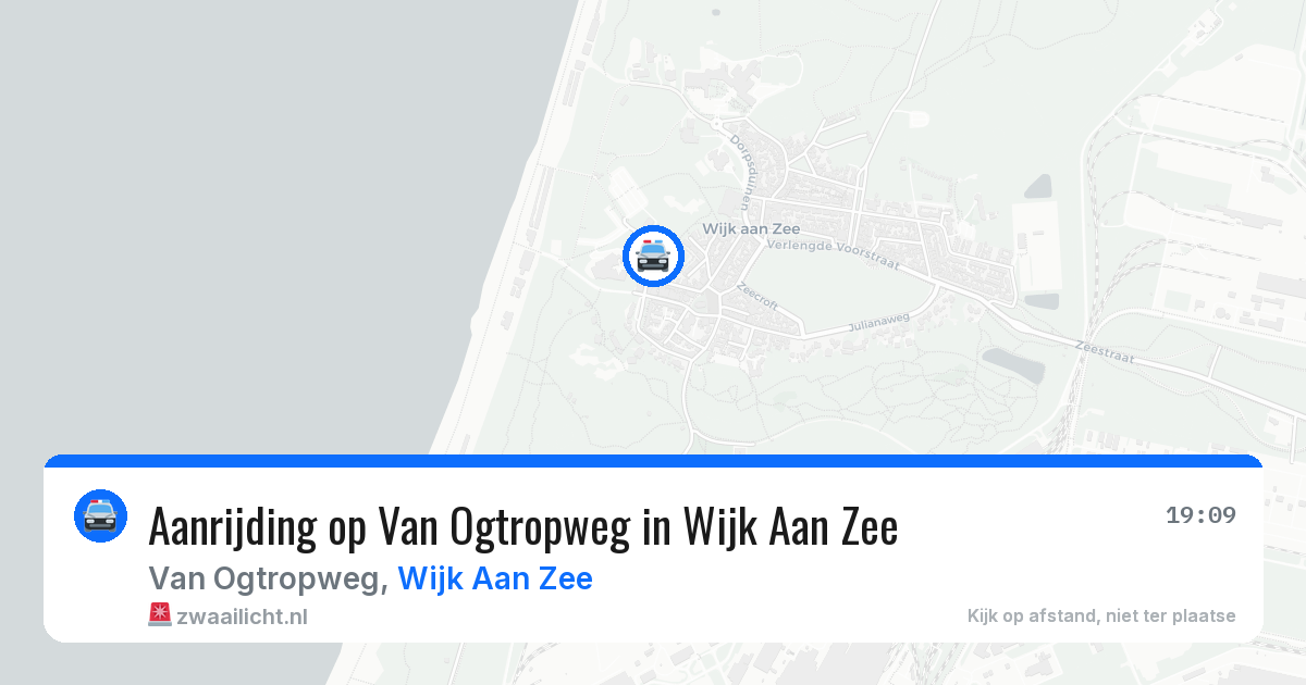 Aanrijding op Van Ogtropweg in Wijk Aan Zee — 23 jun 2026