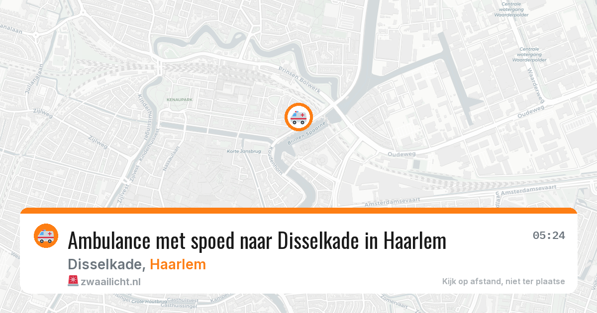 Ambulance met spoed naar Disselkade in Haarlem — 10 apr 2026