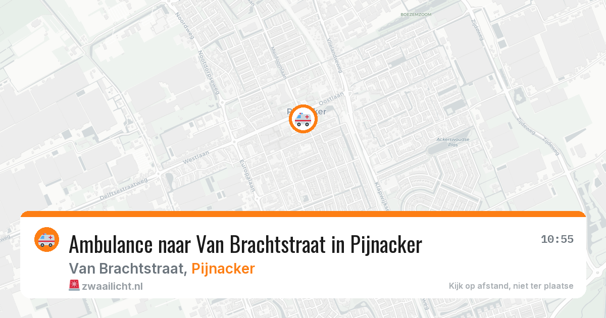 Ambulance naar Van Brachtstraat in Pijnacker — 5 aug 2026